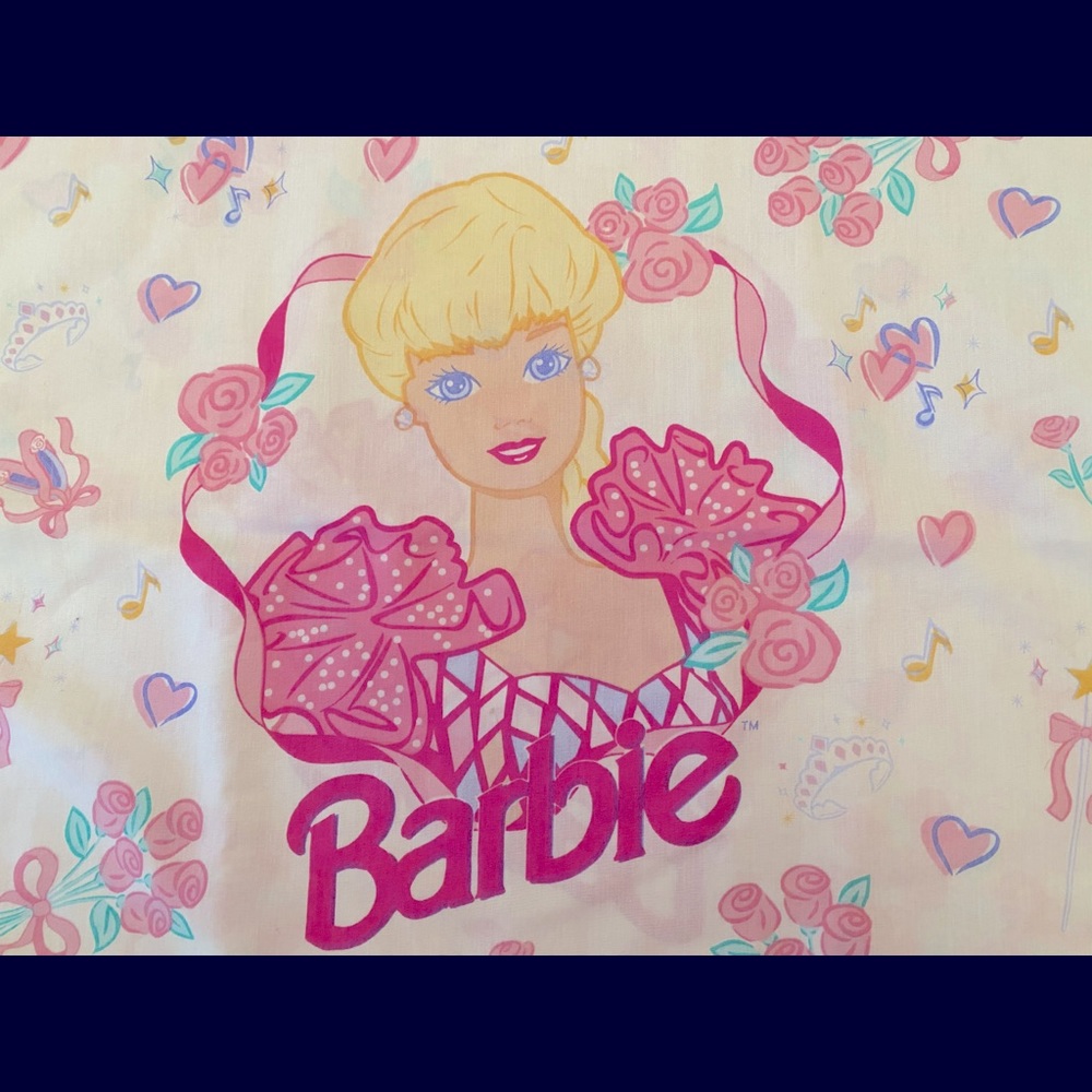 Vintage 1995 Barbie Pillowcase